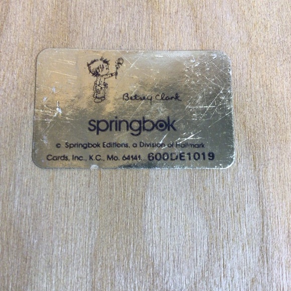 Vintage Hallmark Why God Made Little Girls Wooden Wall Art - Picture 6 of 6